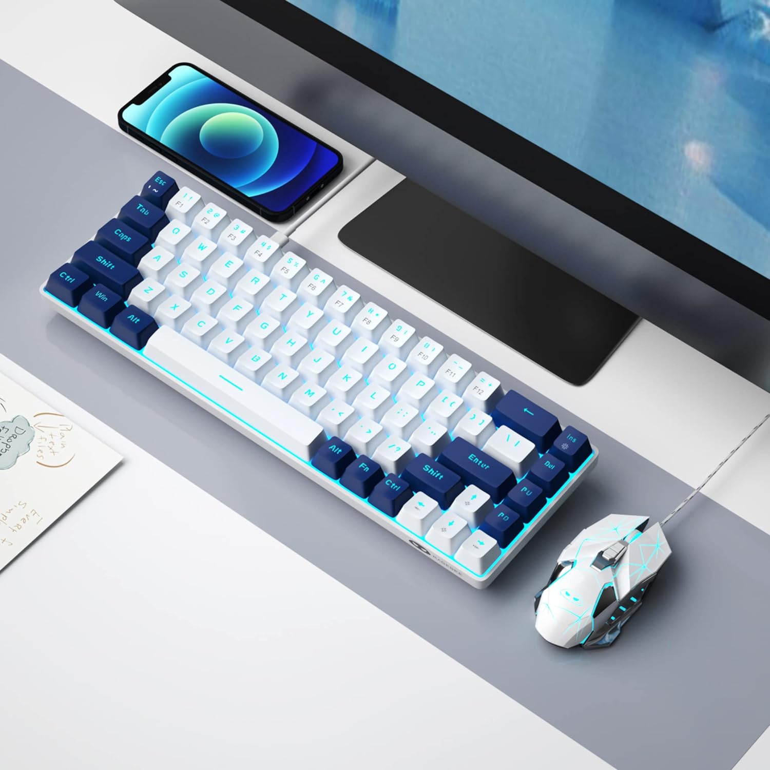 MGE MGE Clavier Mecanique pour Gaming Bleu Neuf Guadeloupe