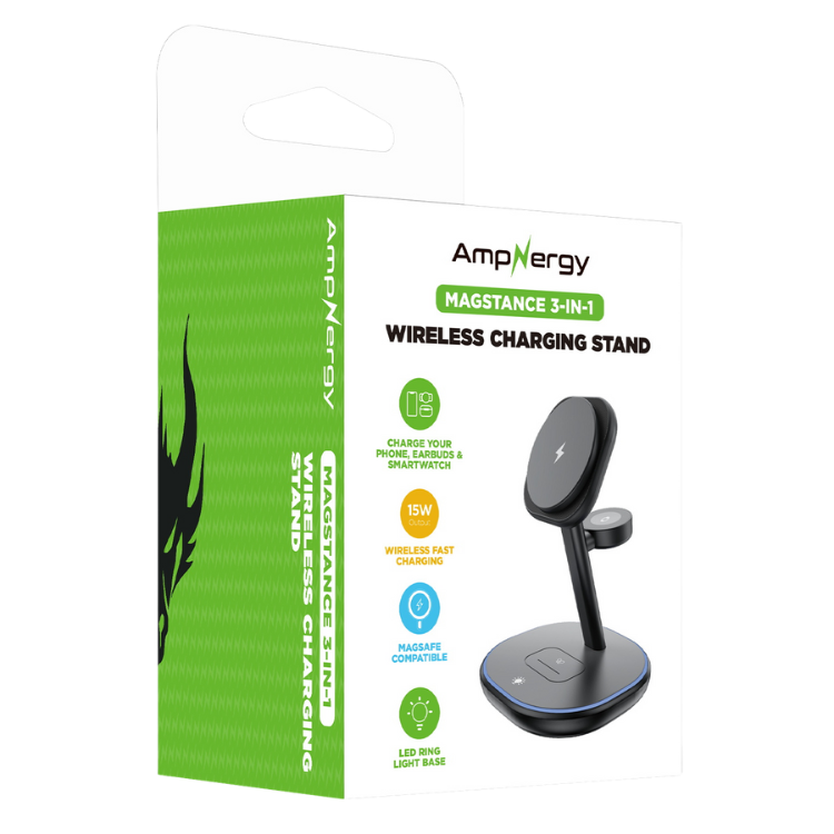 MyBat AmpNergy MagStance 3-en-1 Support de recharge sans fil Guadeloupe