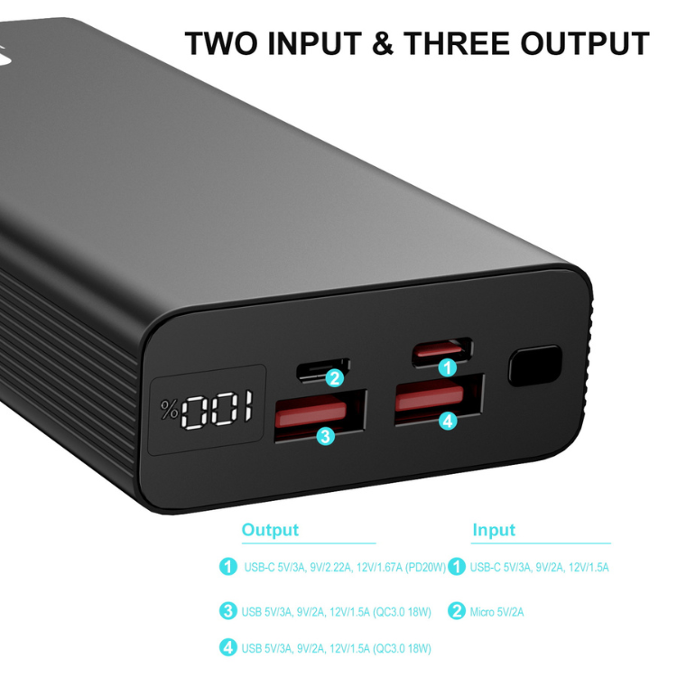 MyBat MyBat Pro Batterie externe 20000mAh Guadeloupe