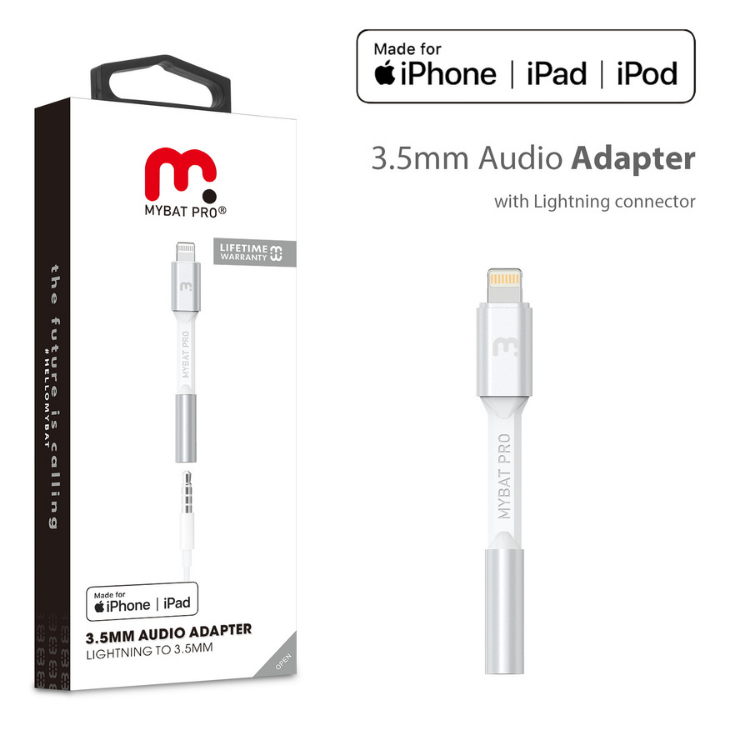 MyBat Pro MFi Adaptateur Lightning vers jack 3.5mm
