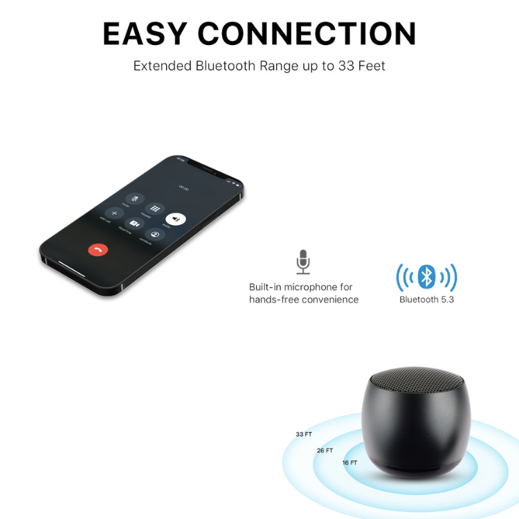 MyBat MyBat Pro Palm Enceinte Bluetooth compacte au son puissant Guadeloupe