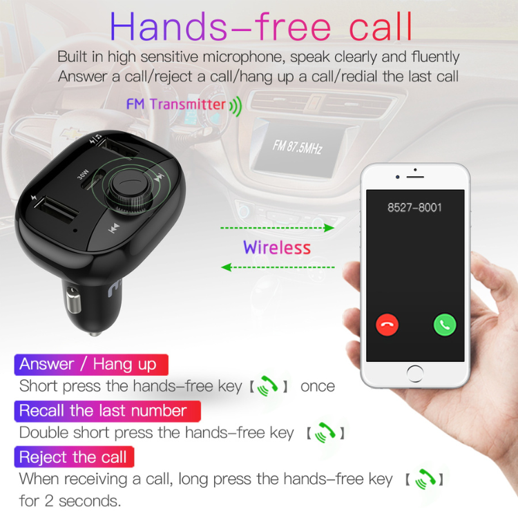 MyBat MyBat Pro Transmetteur FM avec chargeur voiture Guadeloupe