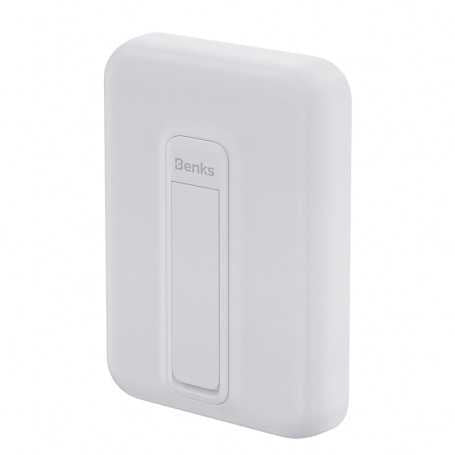 Benks BATTERIE EXTERNE MAGSAFE Batterie Externe 6000 mAh - Blanc Guadeloupe