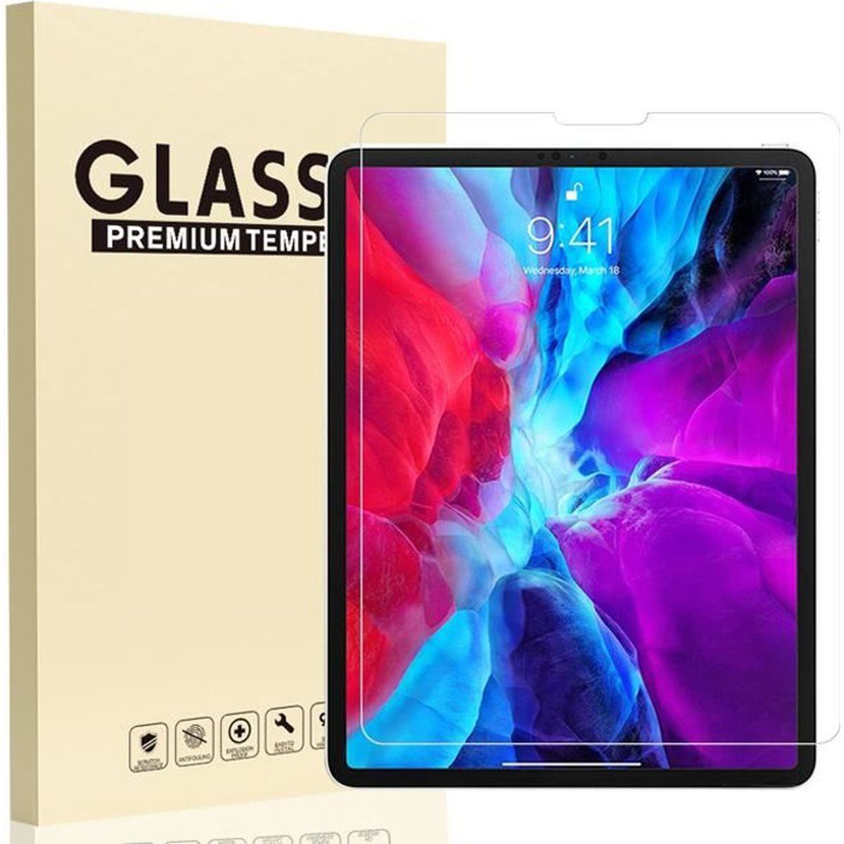 Flip mobile VERRE TREMPÉ POUR IPAD Transparent IPAD PRO 12.9" Guadeloupe