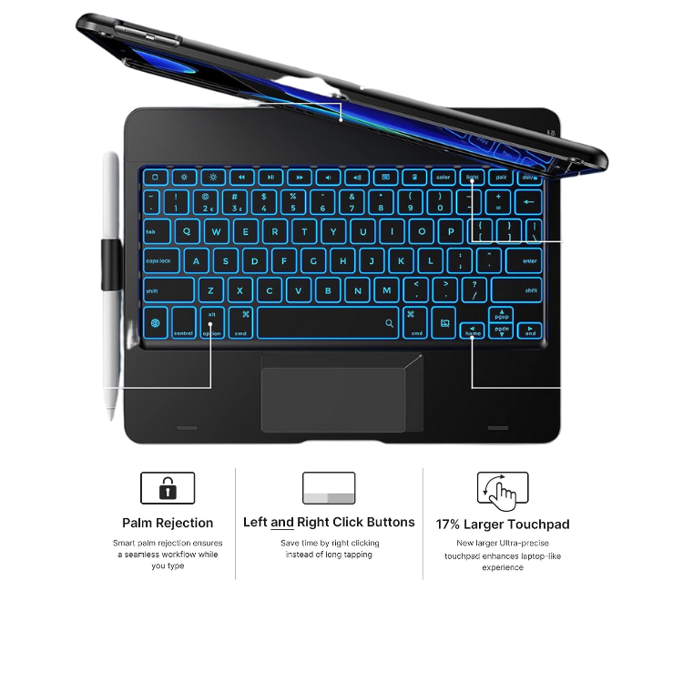Clavier Détachable Pour IPad Air 13 Pouces (M3/M2 2025) Et IPad Pro 13 M4 - European Max Store