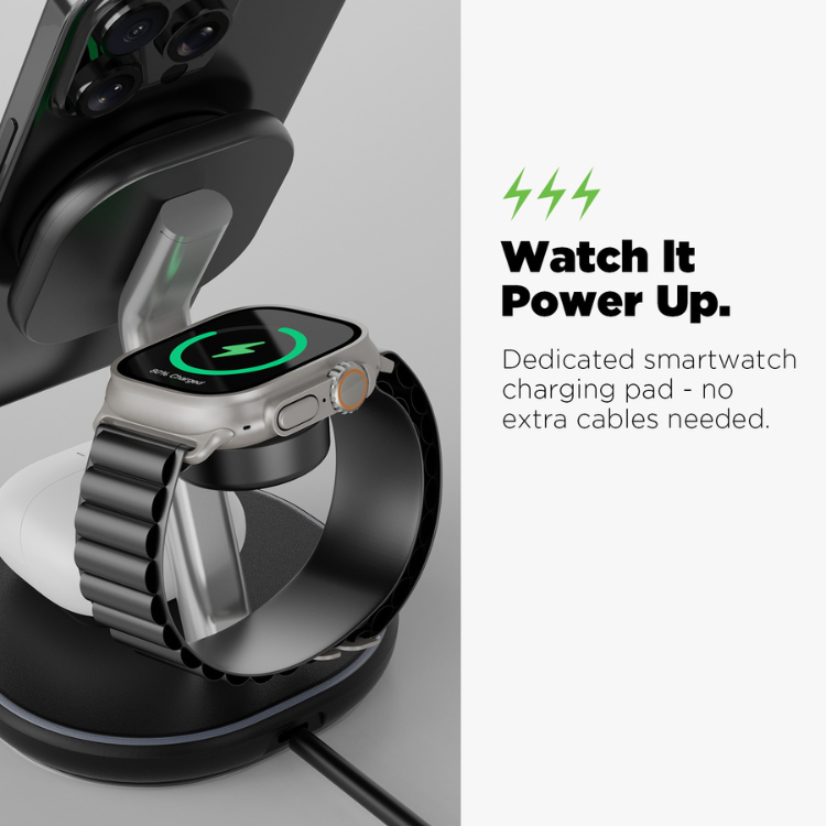 MyBat AmpNergy MagStance 3-en-1 Support de recharge sans fil Guadeloupe