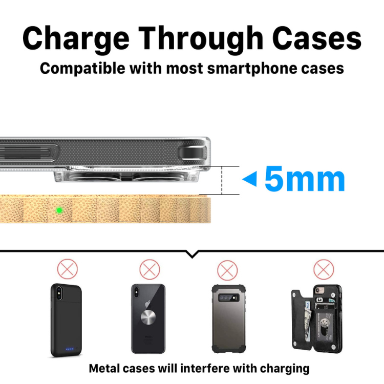 MyBat Ecoblvd Bamboo Chargeur sans fil 15W en bambou Guadeloupe