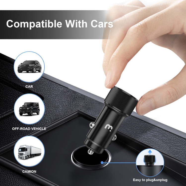 MyBat MyBat Pro Chargeur voiture 30W 2 en 1 + câble USB-C Guadeloupe
