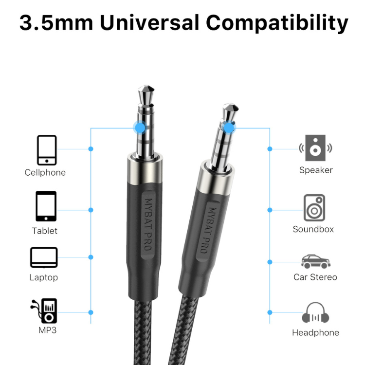 MyBat MyBat Pro Câble audio AUX 1,2 m Guadeloupe
