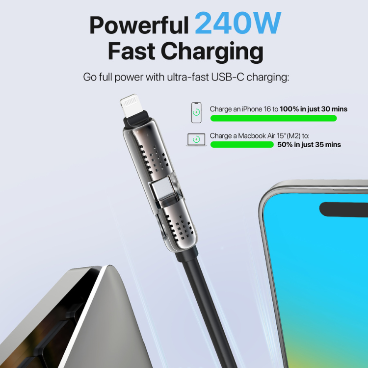 MyBat MyBat Pro Câble de charge 4-en-1 en silicone Guadeloupe