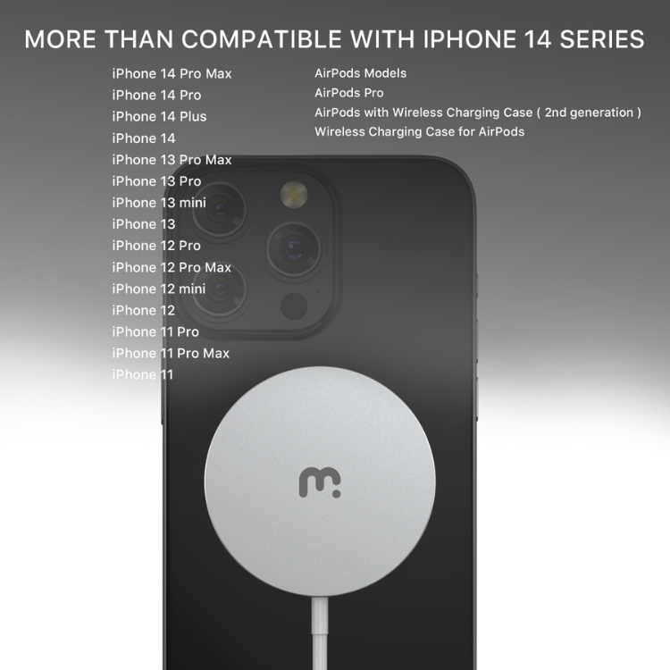 MyBat MyBat Pro Magnetic Wireless Charger Chargeur sans fil aimanté ultra-rapide 15W Guadeloupe