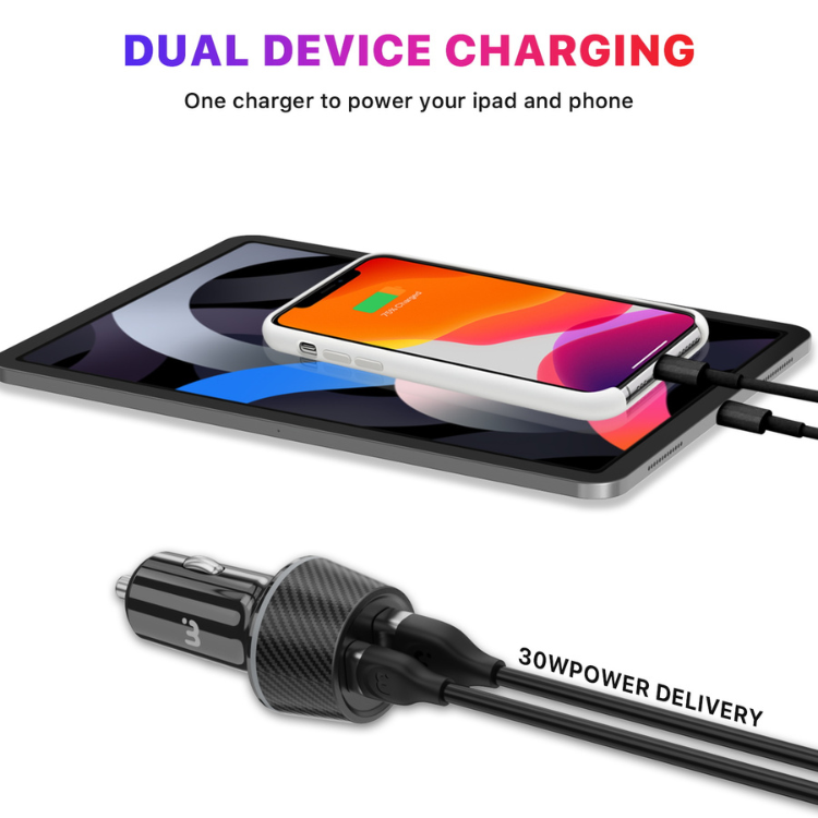 MyBat MyBat Pro Chargeur voiture double port Ultra rapide 30w Guadeloupe