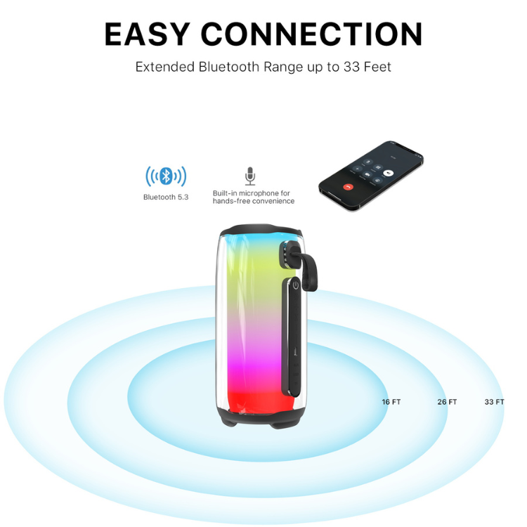 MyBat MyBat Pro Firefly Plus Enceinte Bluetooth lumineuse avec basses puissantes Guadeloupe