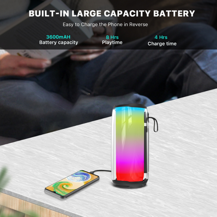 MyBat MyBat Pro Firefly Plus Enceinte Bluetooth lumineuse avec basses puissantes Guadeloupe