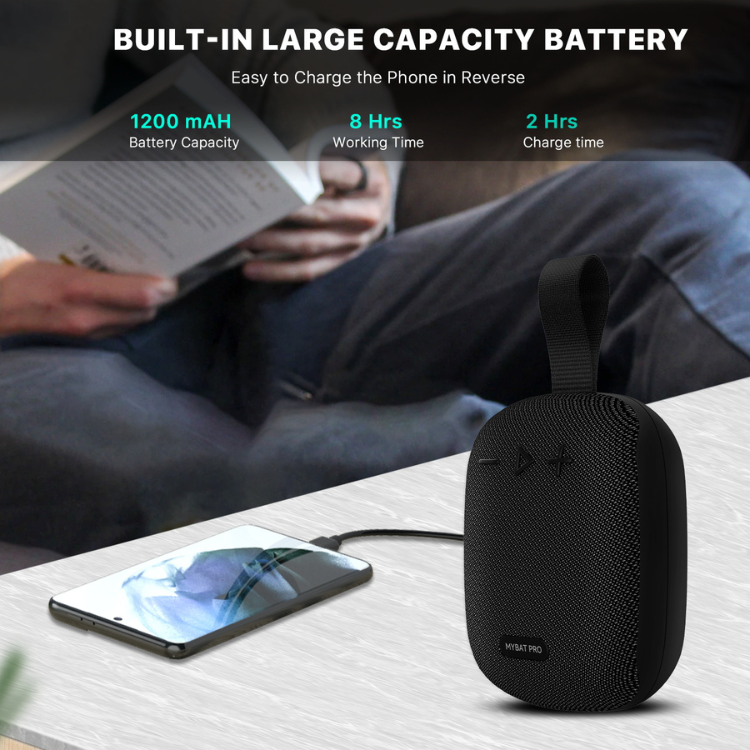 MyBat MyBat Pro Hook Enceinte Bluetooth compacte avec sangle et résistance à l’eau Guadeloupe