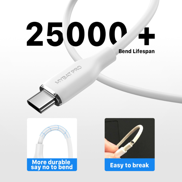 MyBat MyBat Pro USB-C à USB-C en Silicone 60w 1m Guadeloupe