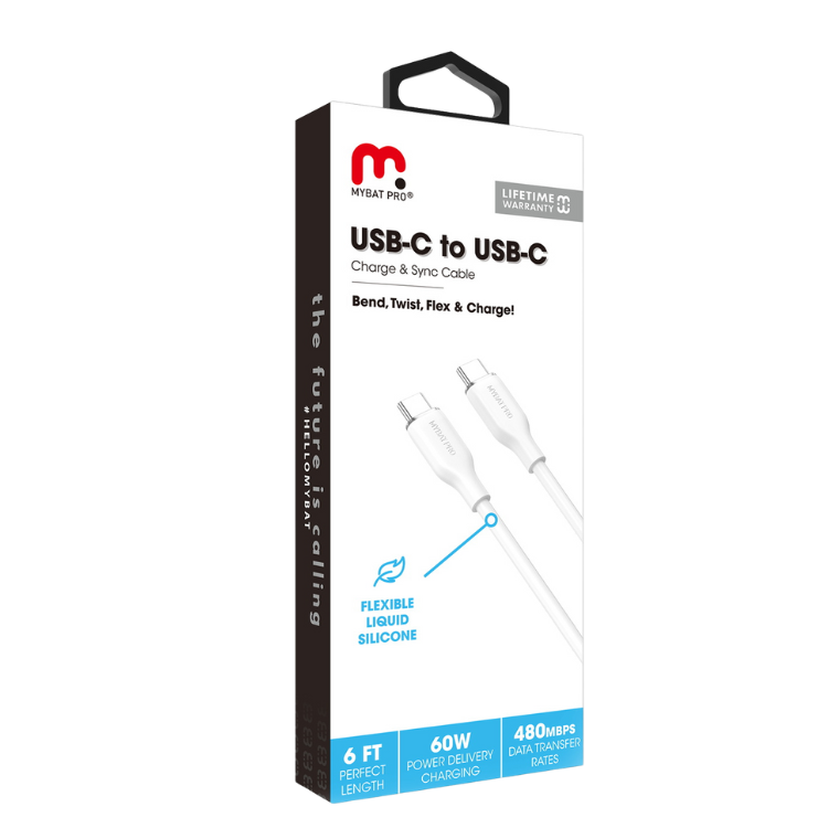 MyBat MyBat Pro Cable USB-C to USB-C en silicone 1m80 Guadeloupe