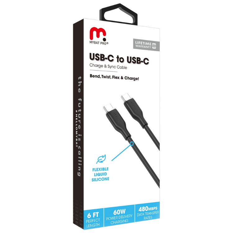 MyBat MyBat Pro Cable USB-C to USB-C en silicone 1m80 Guadeloupe