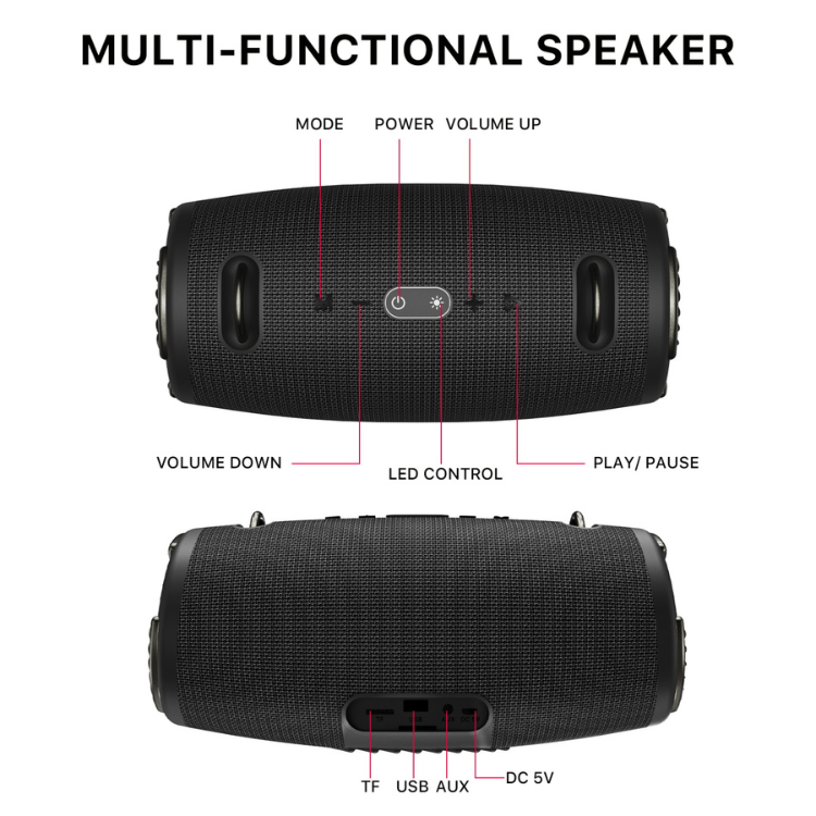 MyBat MyBat Pro VibeBuddy Plus Enceinte Bluetooth nomade avec lumières RGB Guadeloupe