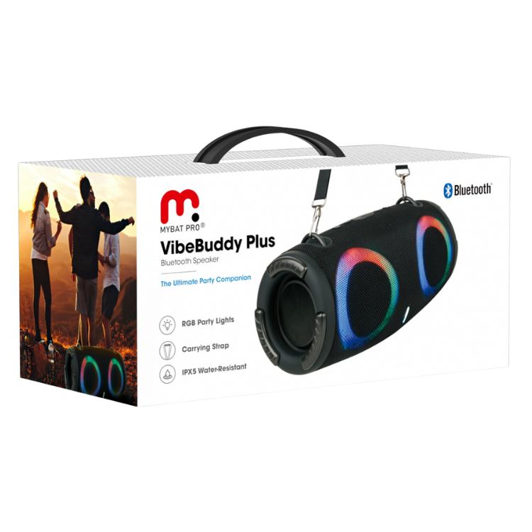 MyBat MyBat Pro VibeBuddy Plus Enceinte Bluetooth nomade avec lumières RGB Guadeloupe