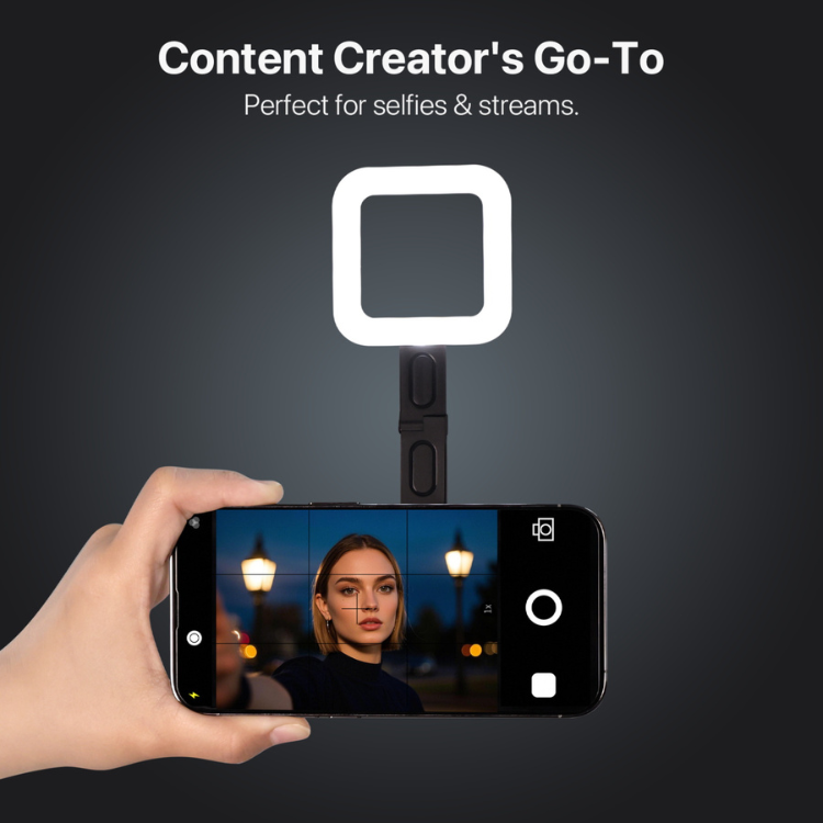 MyBat MyBat GlowOn lumière selfie aimantée réglable portable Guadeloupe