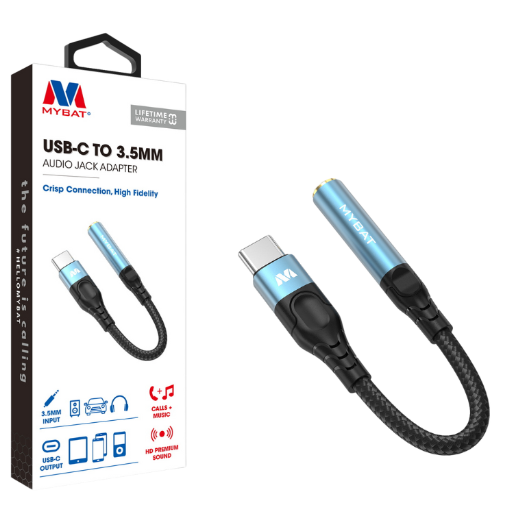 MyBat MyBat Cable adapteu rUSB-C vers Jack 3,5 mm Guadeloupe