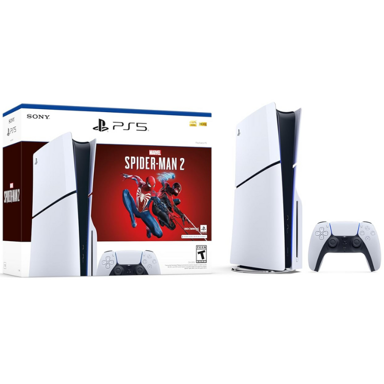 Sony PLAYSTATION 5 SLIM AVEC DISQUE + Marvel's Spider-Man 2 Blanc 1 To SSD Neuf Guadeloupe