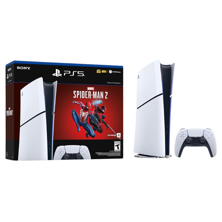 Sony PLAYSTATION 5 SLIM DIGITAL + Marvel's Spider-Man 2 Blanc 1 To SSD Neuf Guadeloupe