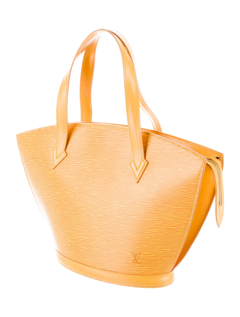 Louis Vuitton Sac Vintage Cuir Jaune Tr s Bon tat Flip mobile