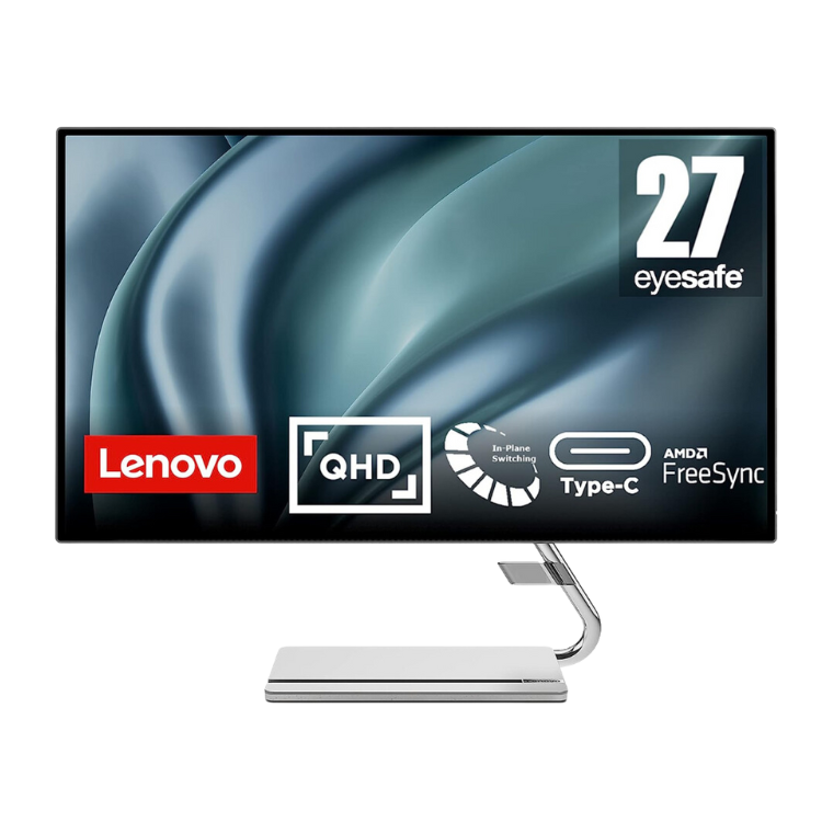 Lenovo Écran Ordi Ultra HD 4K 27" - Lenovo Qreator 27 Argent Neuf Guadeloupe